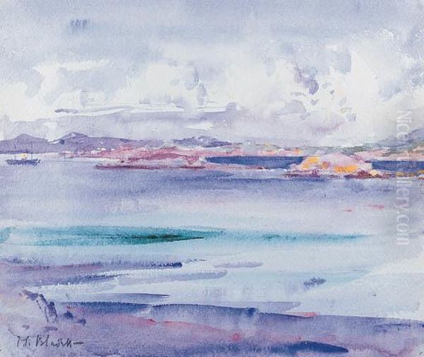 Iona Oil Painting by Francis Campbell Boileau Cadell