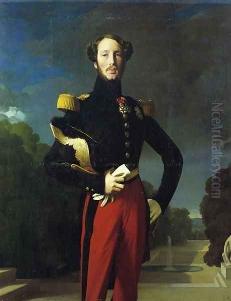 Duke Ferdinand-Philippe of Orleans I Oil Painting by Jean Auguste Dominique Ingres