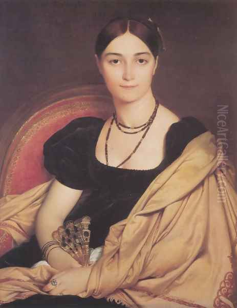 Madame Duvaucey Oil Painting by Jean Auguste Dominique Ingres