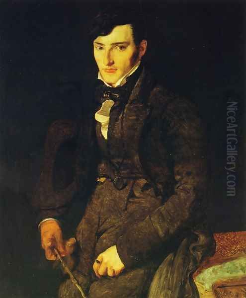 Jean-Francois Giliibert Oil Painting by Jean Auguste Dominique Ingres