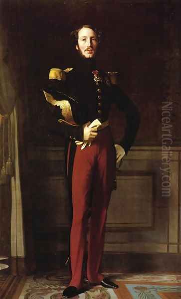 Duke Ferdinand-Philippe of Orleans Oil Painting by Jean Auguste Dominique Ingres