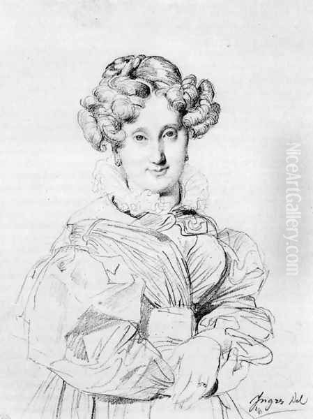 Madame Louis François Godinot, born Victoire Pauline Thiolliere de L'Isle Oil Painting by Jean Auguste Dominique Ingres