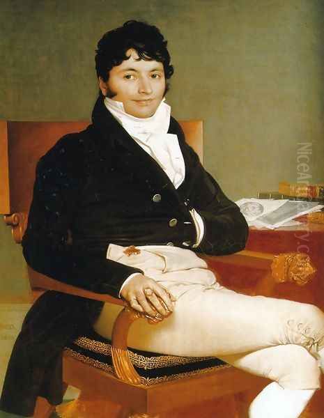 Philbert Riviere Oil Painting by Jean Auguste Dominique Ingres