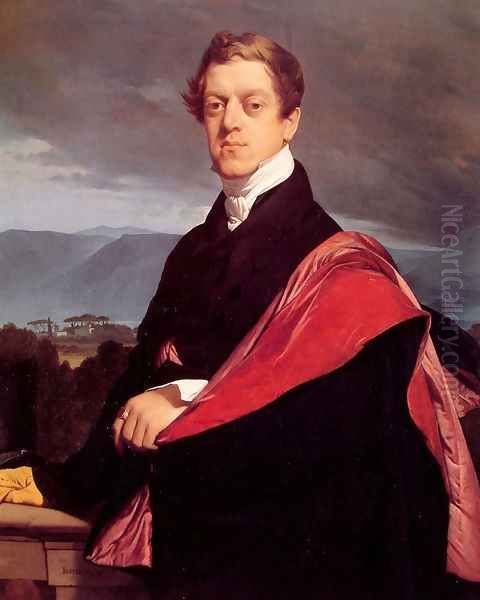 Count Nikolai Dmitrievich Gouriev Oil Painting by Jean Auguste Dominique Ingres