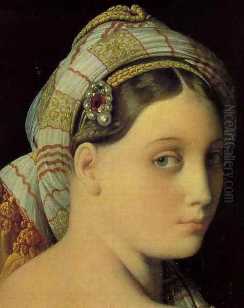 Grande Odalisque (detail) Oil Painting by Jean Auguste Dominique Ingres