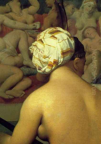 The Turkish Bath (detail) Oil Painting by Jean Auguste Dominique Ingres