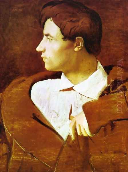 The Architect Jean-Baptiste Desdeban Oil Painting by Jean Auguste Dominique Ingres