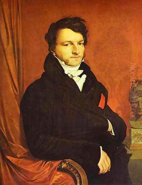 Portrait of Jacques Marquet Oil Painting by Jean Auguste Dominique Ingres