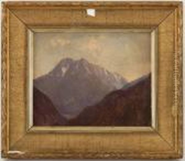 Aiguilles Rouges Vers Le Col De La Gueulaz Oil Painting by Alexandre Calame