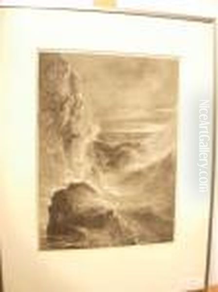 La Mer Oil Painting by Alexandre Calame