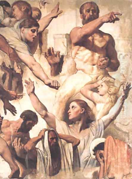 Study for The Martyrdom of St Symphorien2 Oil Painting by Jean Auguste Dominique Ingres