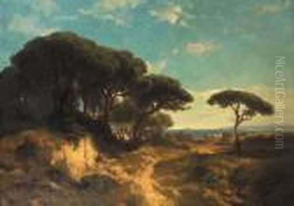 Nature Italienne Oil Painting by Alexandre Calame