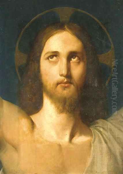 The Head of Christ Oil Painting by Jean Auguste Dominique Ingres