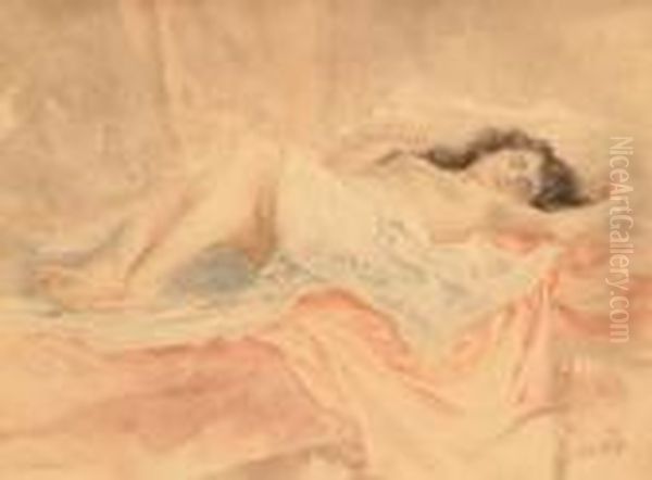 Sleeping Beauty. Oil Painting by Antoine Calbet