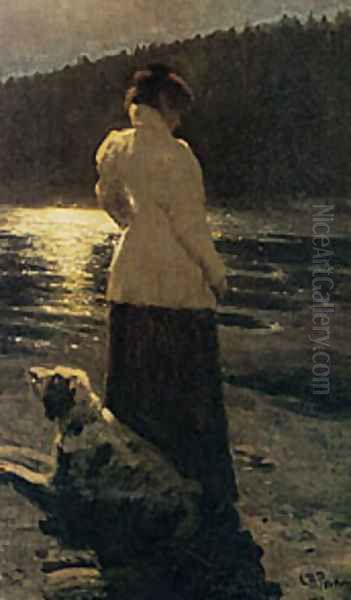 Moon Night Oil Painting by Repin Iliya