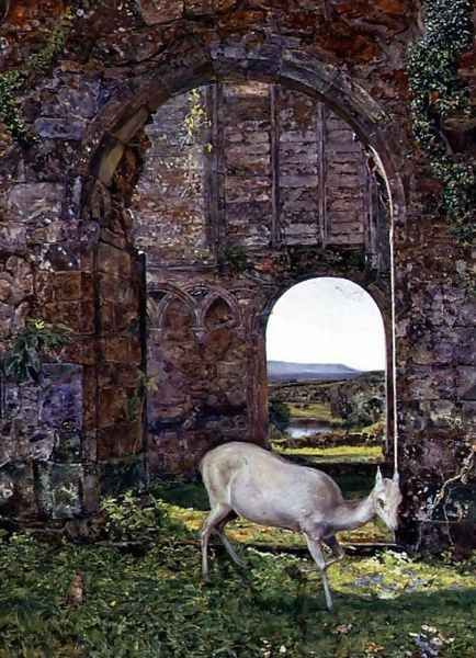 The White Doe of Rylstone Oil Painting by John William Inchbold