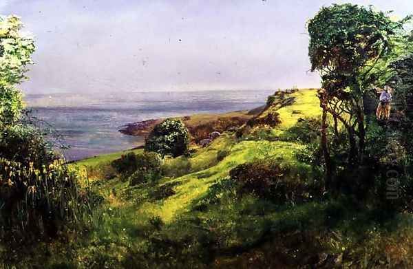 The Undercliffe Springtime Oil Painting by John William Inchbold