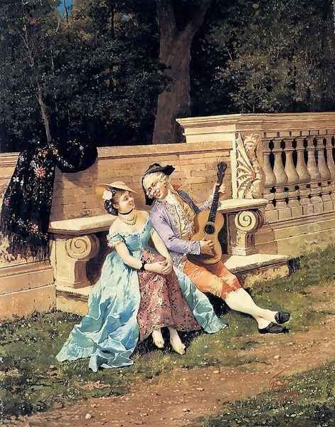 The Serenade Oil Painting by Filippo Indoni