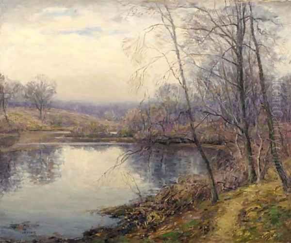 The Widening of the River Oil Painting by Wilson Henry Irvine