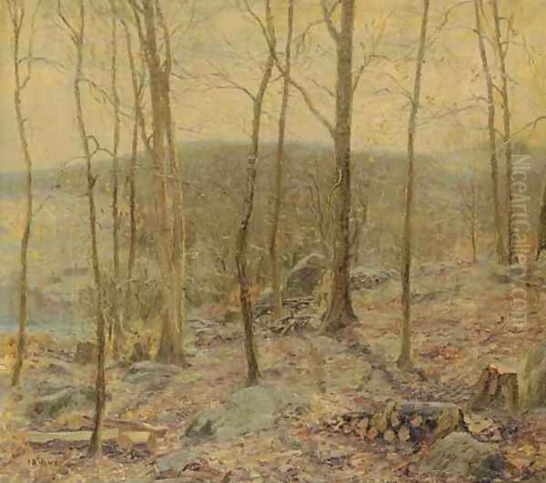 Wooded Landscape Oil Painting by Wilson Henry Irvine