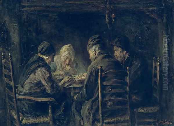 The Potato Eaters Oil Painting by Jozef Israels