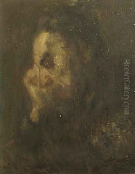 A rabbi Oil Painting by Jozef Israels