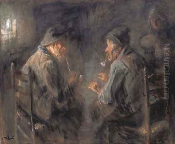 Le soldat et le matelot Oil Painting by Jozef Israels