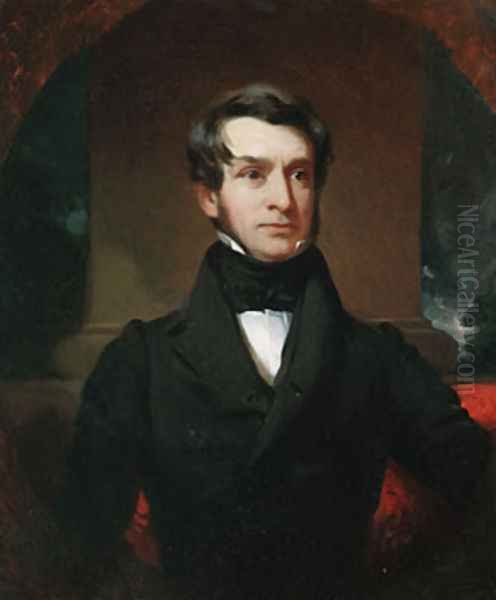 A Gentleman of the Wilkes Family Oil Painting by Henry Inman