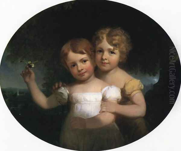 The Children of Bishop George W. Doane Oil Painting by Henry Inman