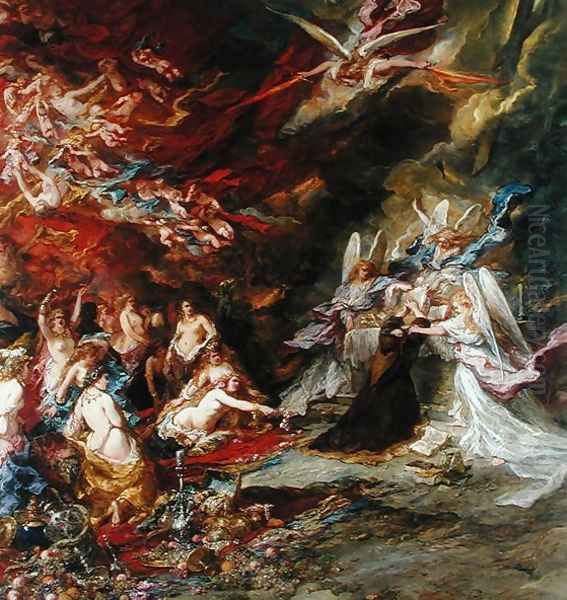 The Temptation of St Anthony Oil Painting by Eugene Isabey