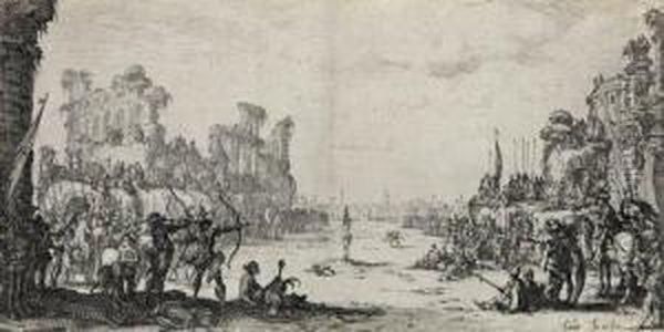 Le Martyre De St 
Sebastien Oil Painting by Jacques Callot