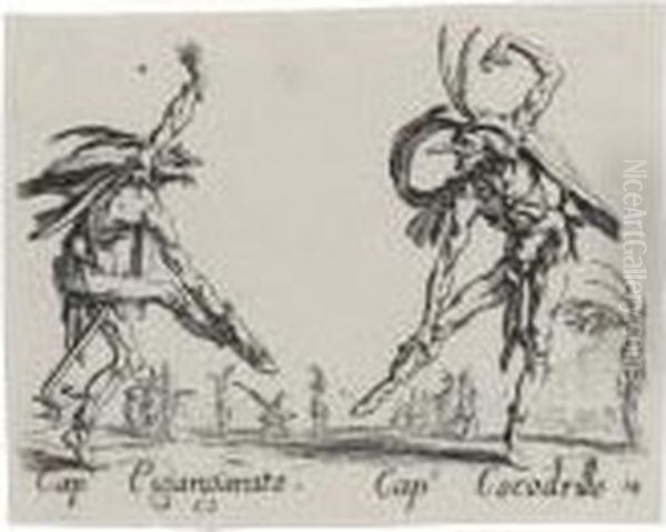 A Collection Of Works By Callot Oil Painting by Jacques Callot