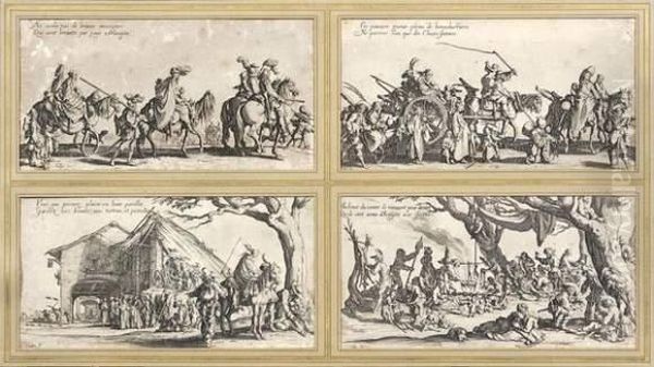 Les Bohemiens Oil Painting by Jacques Callot