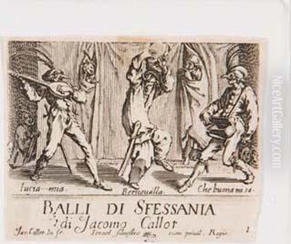 Balli Di Sfessania Oil Painting by Jacques Callot