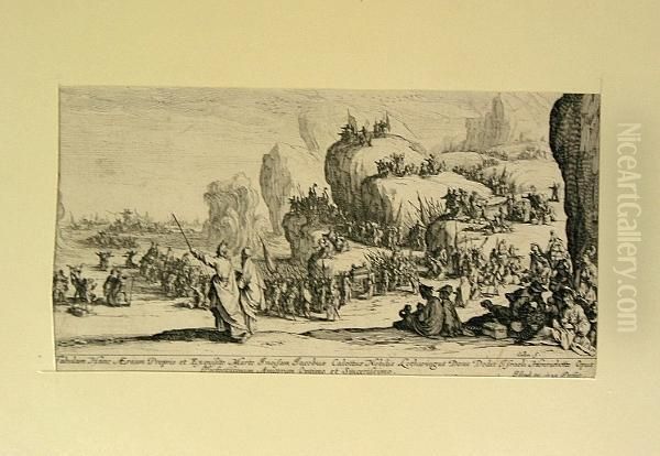 Le Passage De La Mer Rouge Oil Painting by Jacques Callot