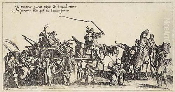 Les Bohemiens Oil Painting by Jacques Callot