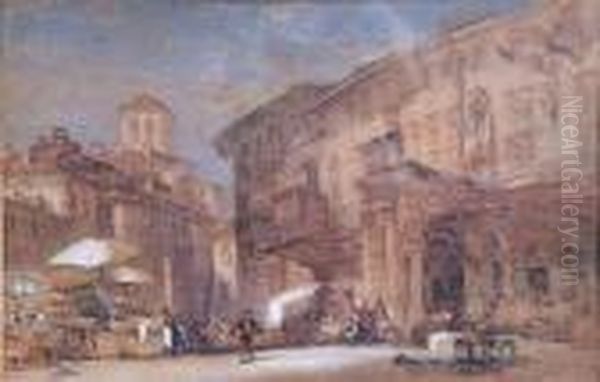 Perugia Oil Painting by William Callow