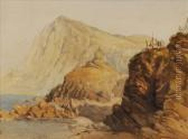 Lantern Hill,ilfracombe Oil Painting by William Callow