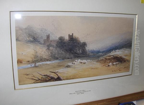 Haddon Hall Oil Painting by William Callow