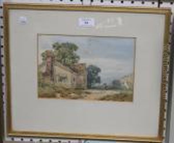 Landscape With Cottage And Cart Oil Painting by William Callow