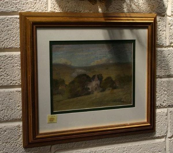 Landscape With Church In Foreground Oil Painting by William Callow