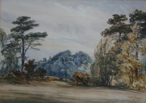 Landscape With Madeley Manor, Stafford Oil Painting by William Callow