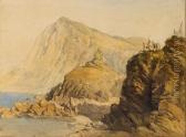 Lantern Hill, Ilfracombe, North Devon Oil Painting by William Callow