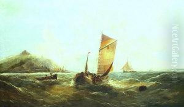 Shipping Off Dover Oil Painting by William Callow