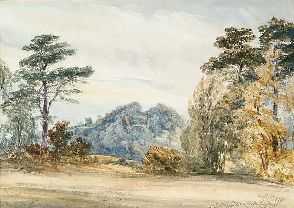 Madely Manor, Staffordshire Oil Painting by William Callow