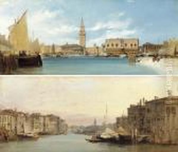 The Steps Of San Giorgio Maggiore Oil Painting by William Callow