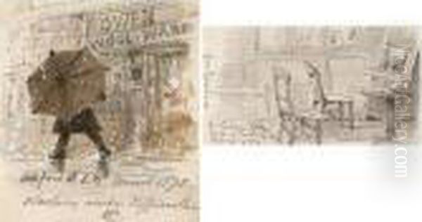 An Album Of Drawings And Watercolours Oil Painting by William Callow