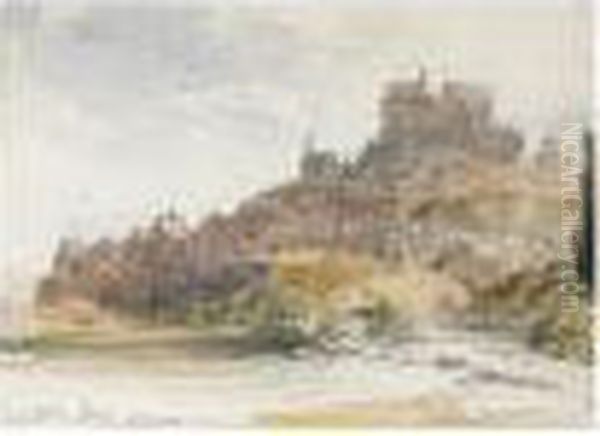 Marburg On The Lahn, Germany Oil Painting by William Callow