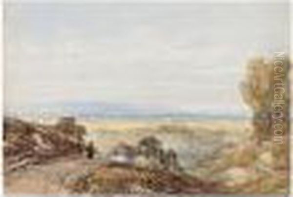 Blagdon Hill, Somerset Oil Painting by William Callow