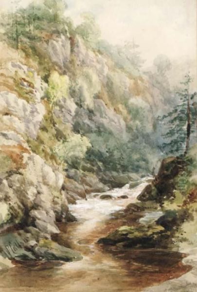 In Glen Finlas Oil Painting by William Callow